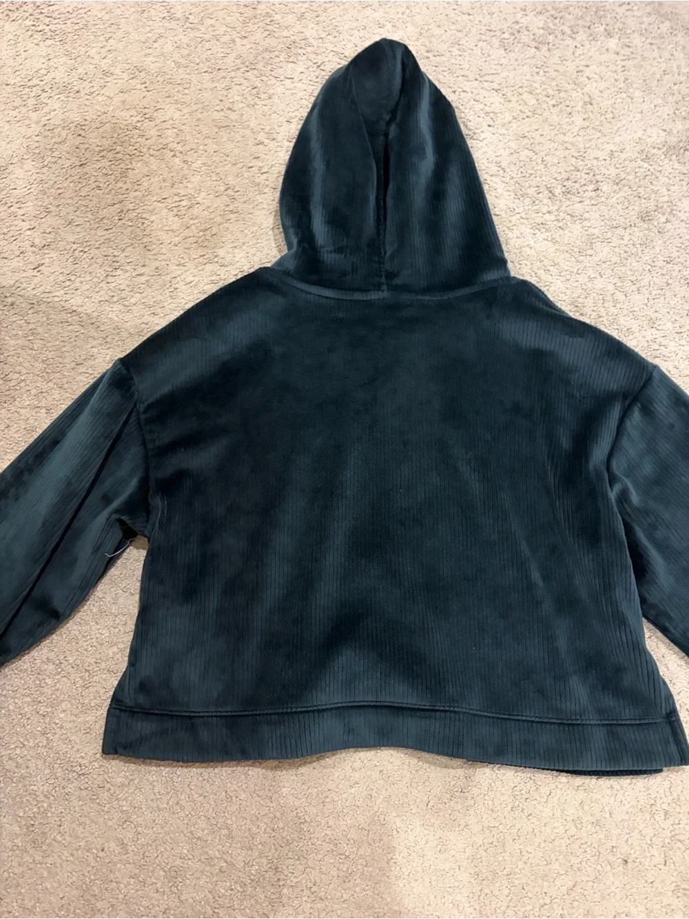 Athleta Kids Wide-Leg Corduroy Hoodie Set in Deep Teal